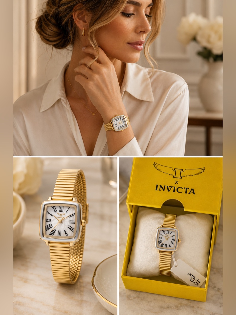 ⌚️New! Invicta Women’s 28mm Gold Tone Watch